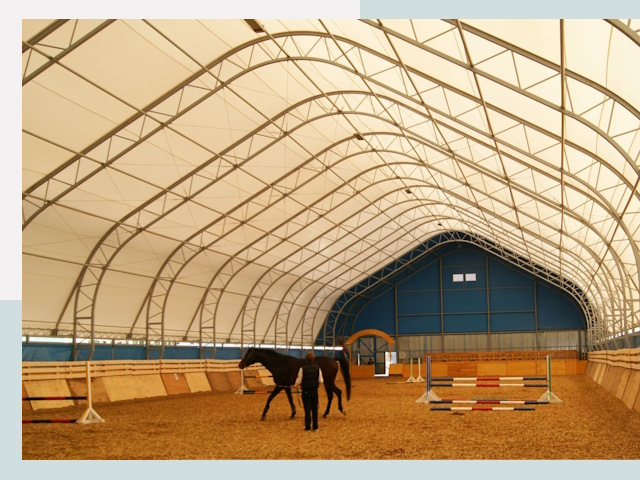 Строительство конных манежей в Вологде