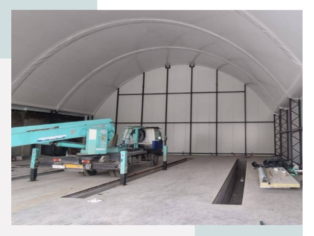 Внутреннее оснащение ангаров в Вологде