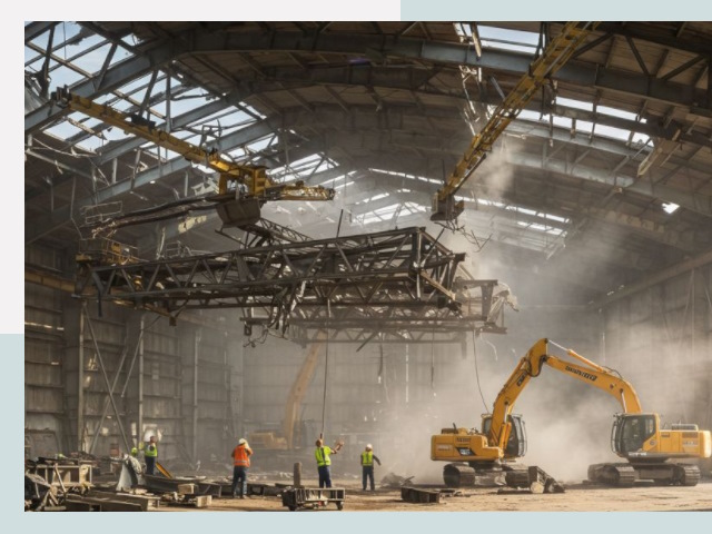 Демонтаж ангаров в Вологде от 616 руб. за м²