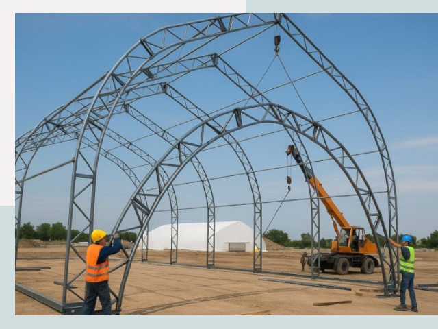 Монтаж ангаров в Вологде от 616 руб. - Надежно и быстро